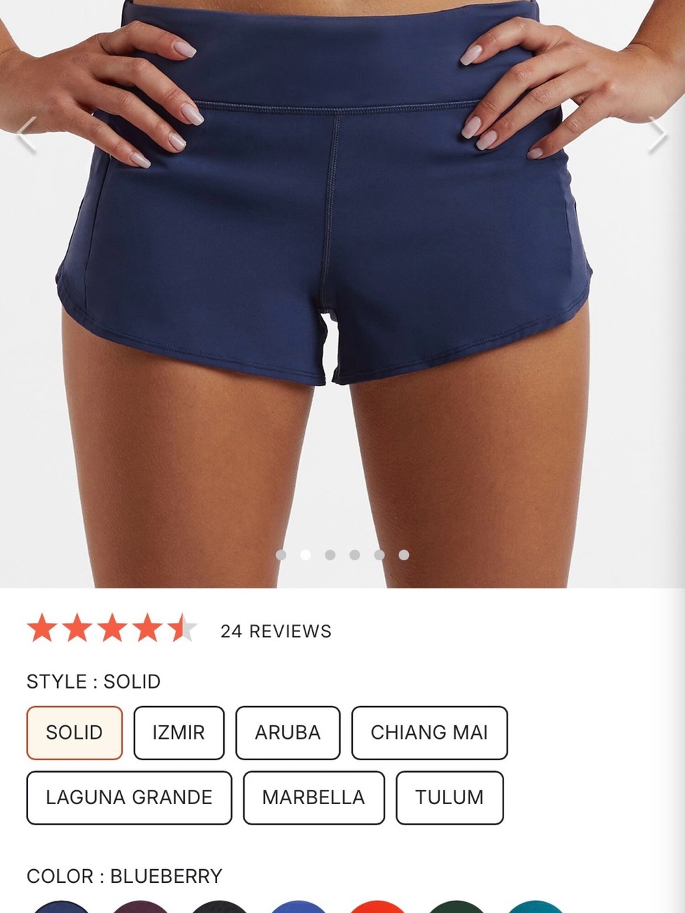 Title Nine Wahine Swim Shorts - Blueberry